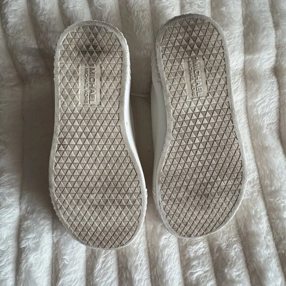 Michael Kors Summer Aline sneakers in white faux-leather girl's size 11 - Picture 3 of 7